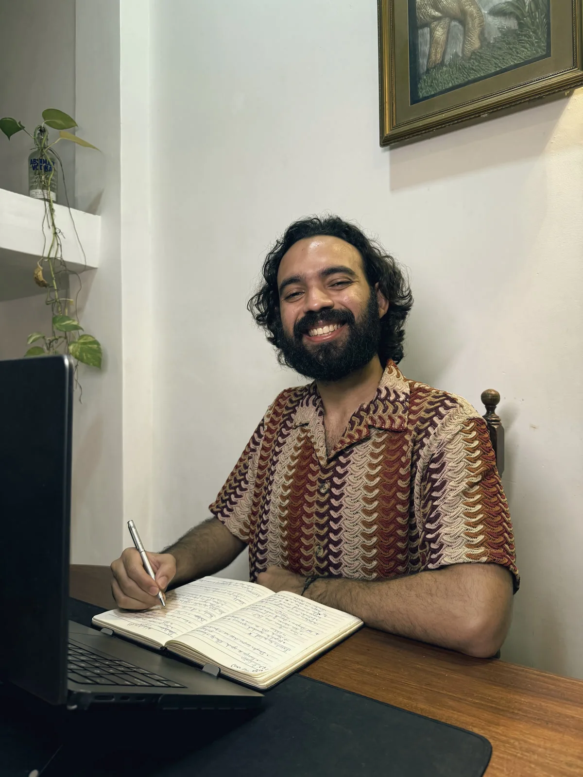 Gabriel Esteves em uma sessão de consultoria individual de IA