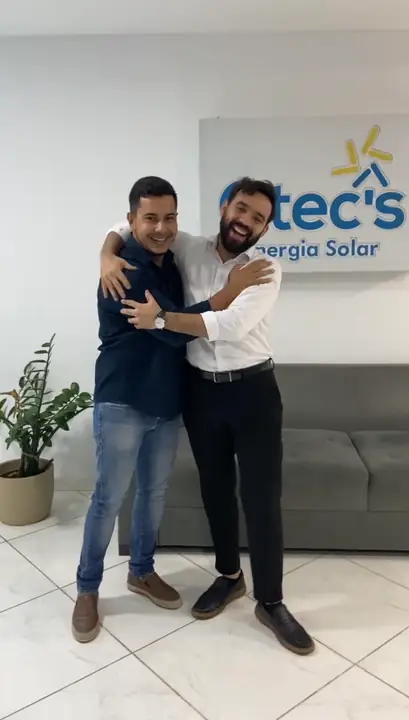 Gabriel Esteves na sede da Gtec's Engenharia